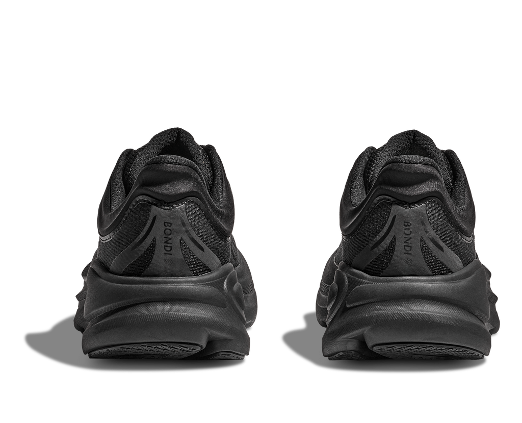 HOKA Bondi 9 Wide Hombre Black Black — vista superior