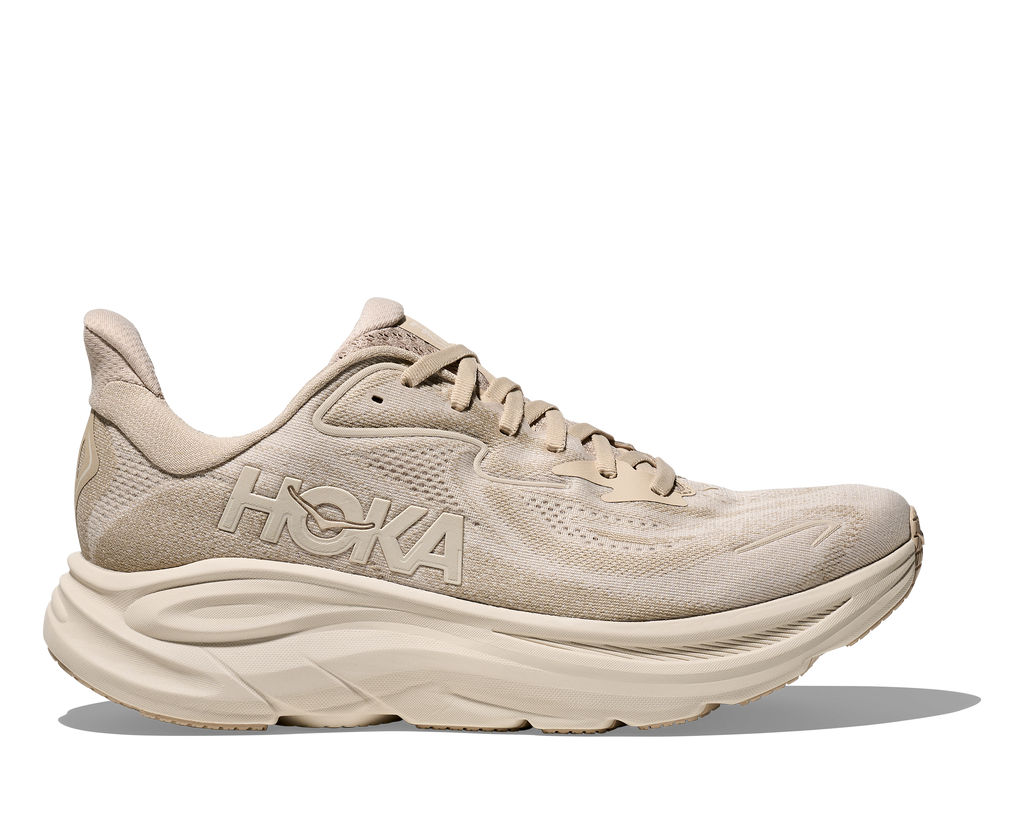 HOKA Clifton 10 Hombre Oatmeal / Oat Milk — vista lateral