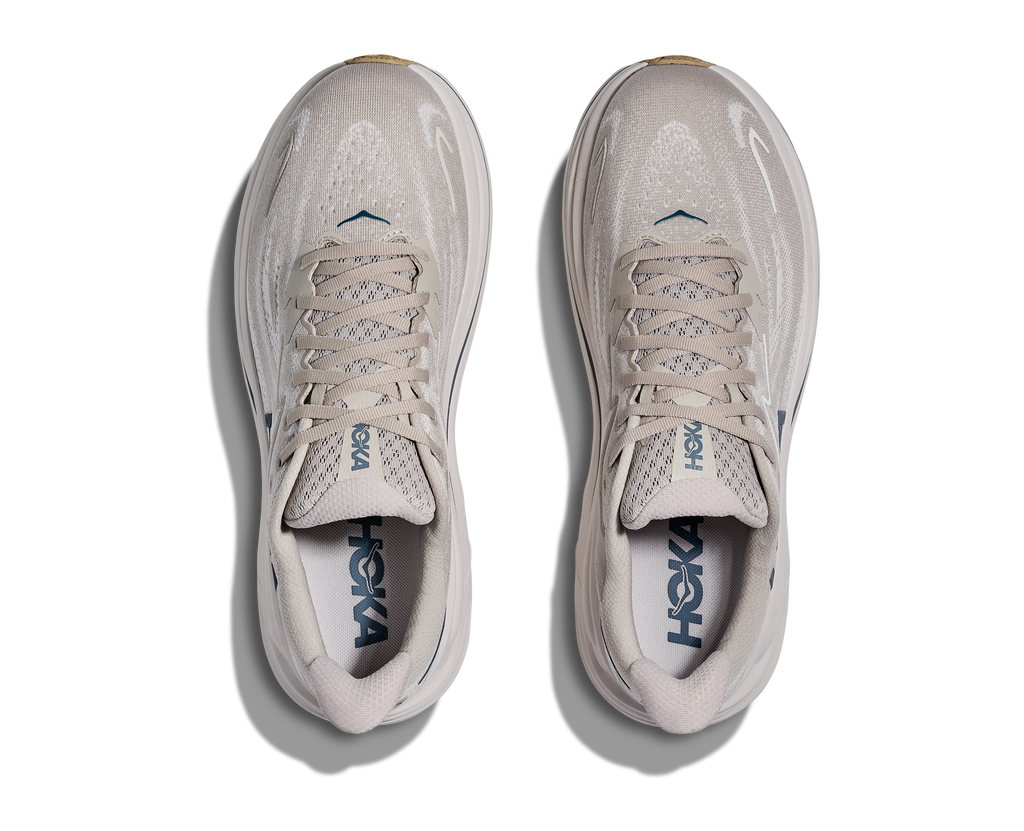 HOKA Clifton 10 Hombre Putty Grout — vista medial
