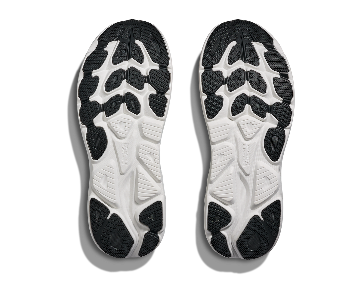 HOKA Clifton 10 Hombre Sage / Neon Flame — suela