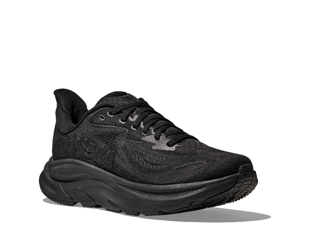 HOKA Clifton 10 Mujer Black Black — vista trasera