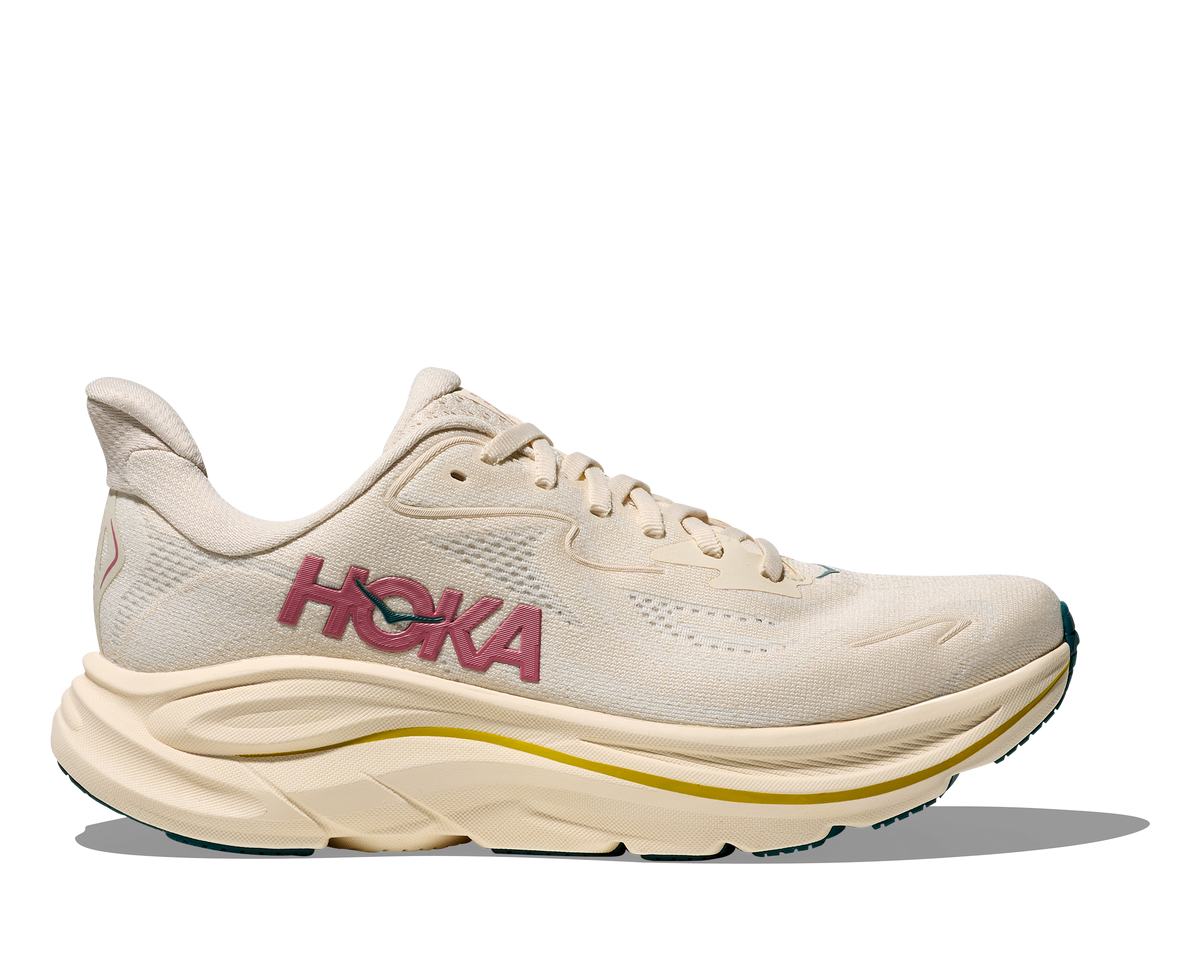 HOKA Clifton 10 Mujer Birch / Alabaster — vista lateral