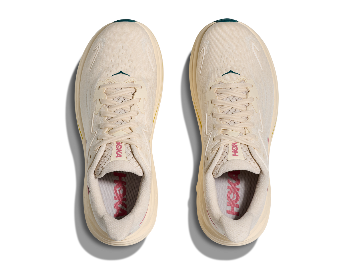 HOKA Clifton 10 Mujer Birch / Alabaster — vista medial