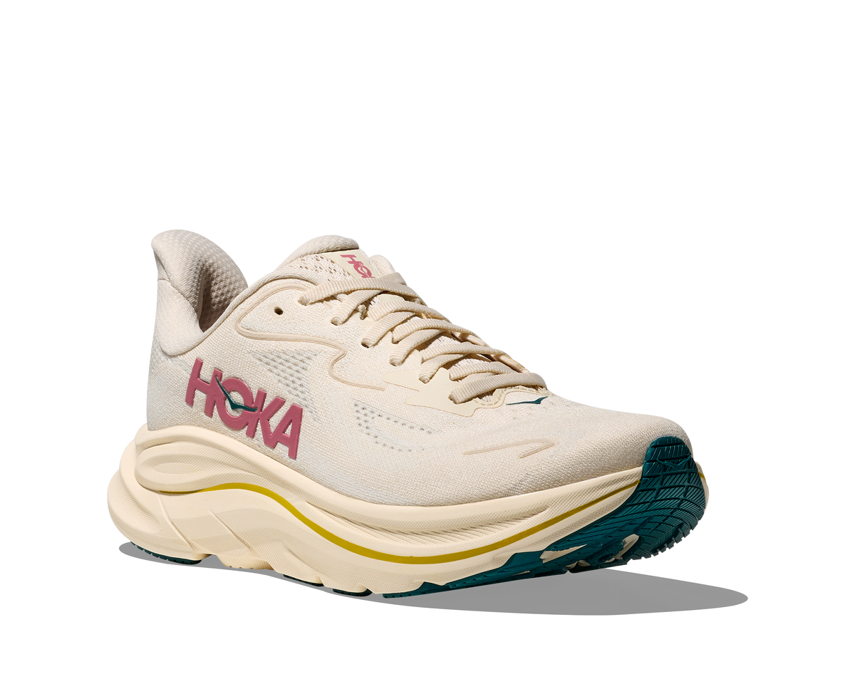 HOKA Clifton 10 Mujer Birch / Alabaster — vista trasera