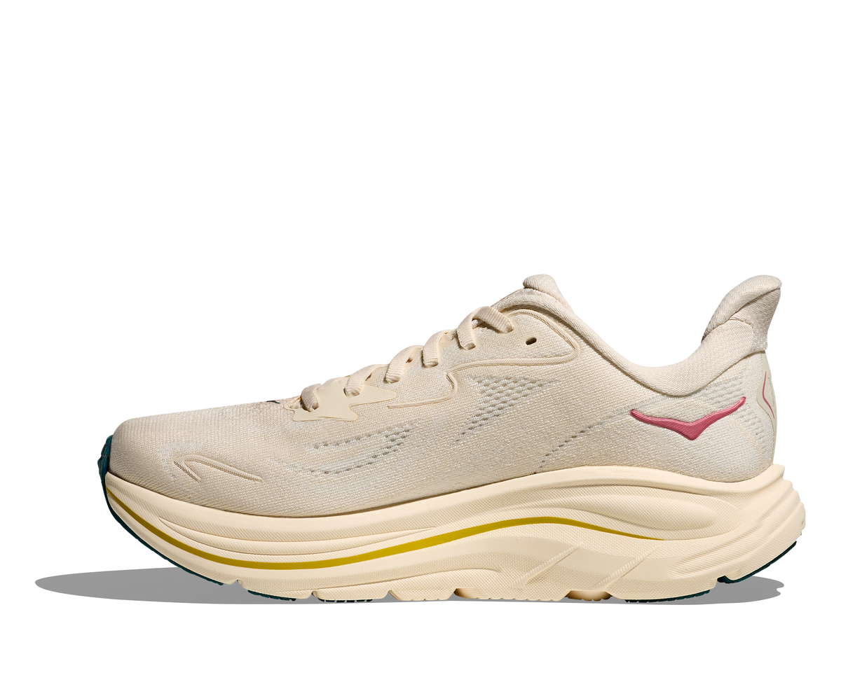 HOKA Clifton 10 Mujer Birch / Alabaster — detalle