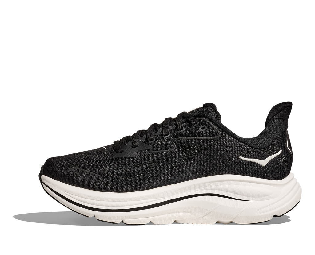 HOKA Clifton 10 Mujer Black White — detalle