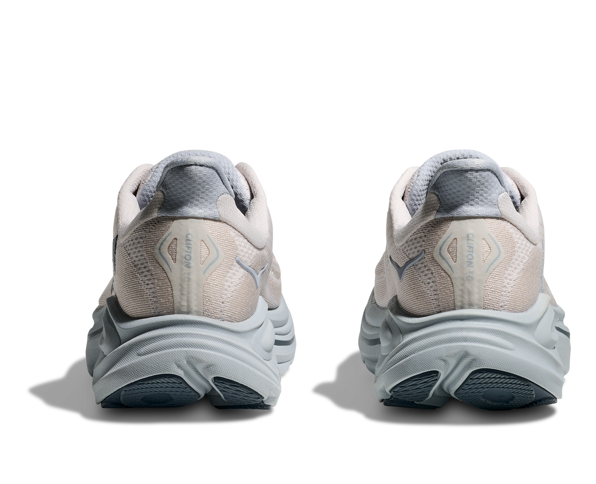 HOKA Clifton 10 Mujer Grout Mineral Blue — vista superior