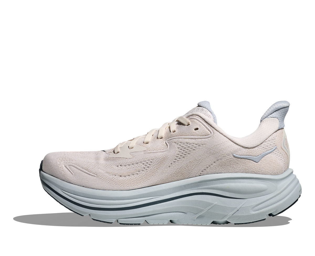 HOKA Clifton 10 Mujer Grout Mineral Blue — detalle