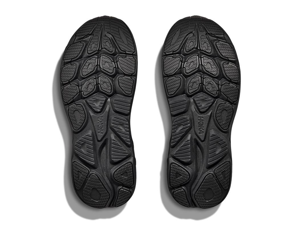 HOKA Clifton 10 Wide Hombre Black Black — suela