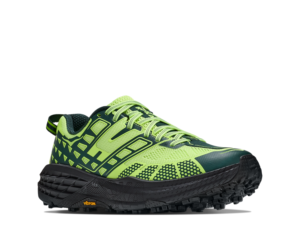 HOKA Speedgoat 2 Unisex Neon Yuzu / Black — vista trasera