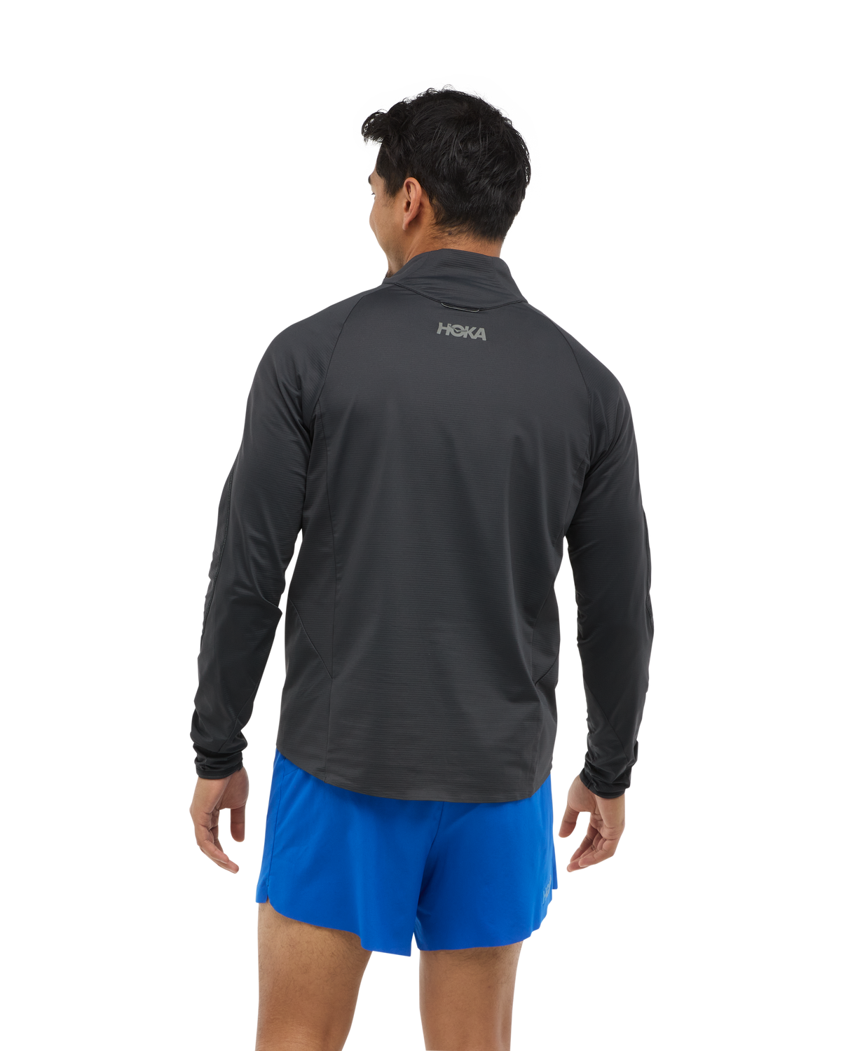 HOKA Glidetech Quarter Zip Hombre Black — vista medial
