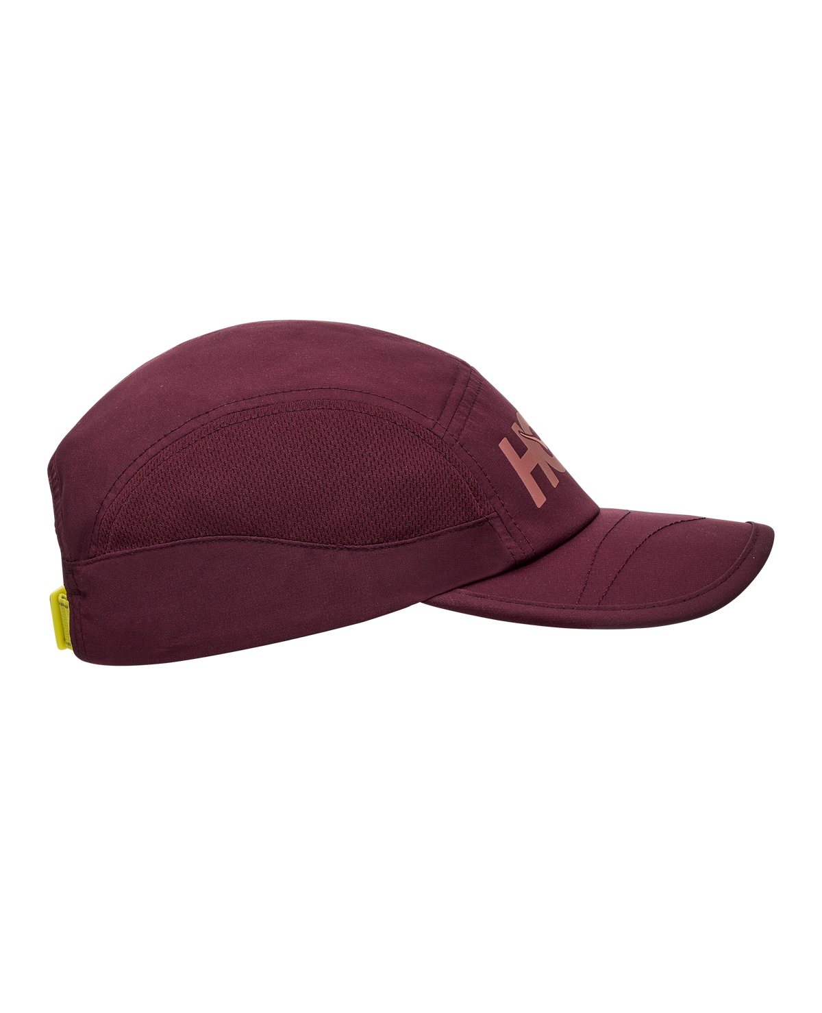 HOKA HOKA Run Hat Unisex Black Cherry — vista tres cuartos