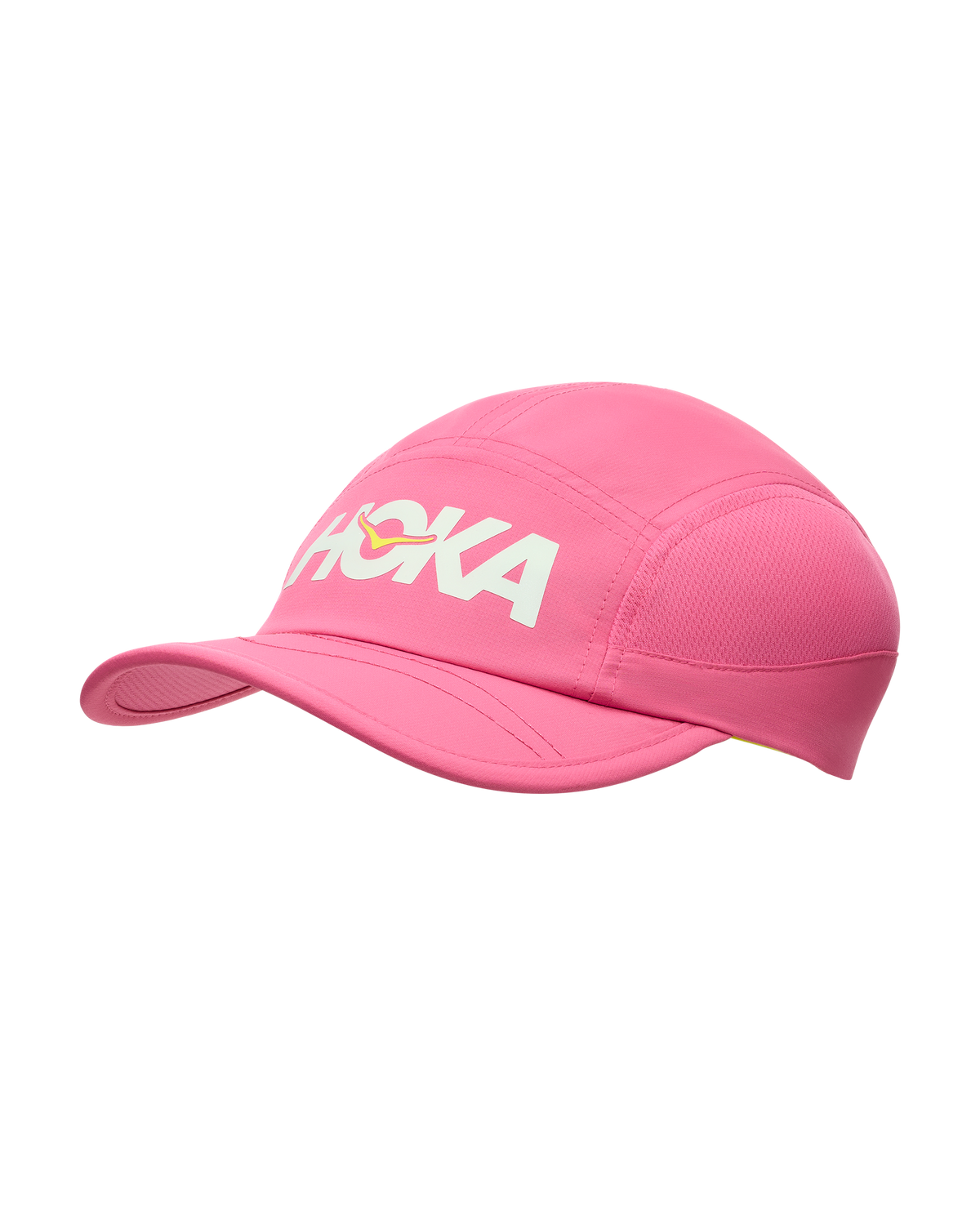 HOKA HOKA Run Hat Unisex Electric Rose — vista lateral