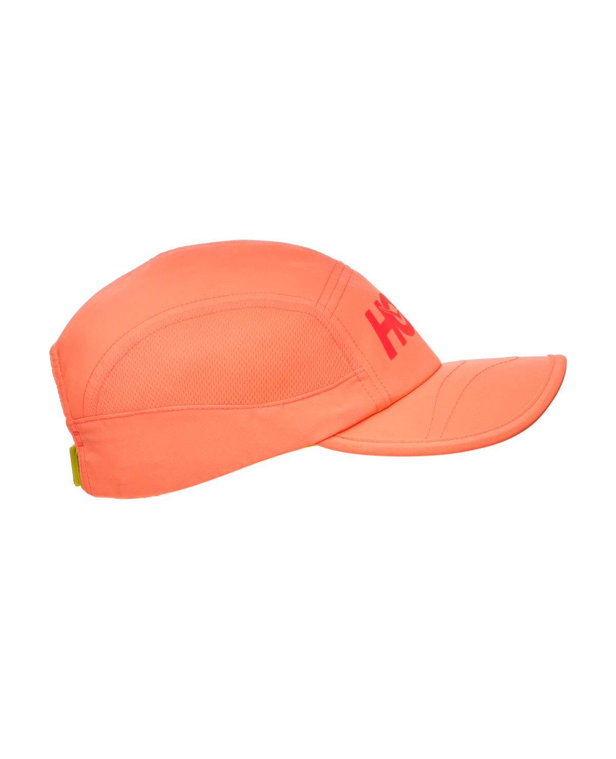 HOKA HOKA Run Hat Unisex Neon Cantaloupe — vista tres cuartos