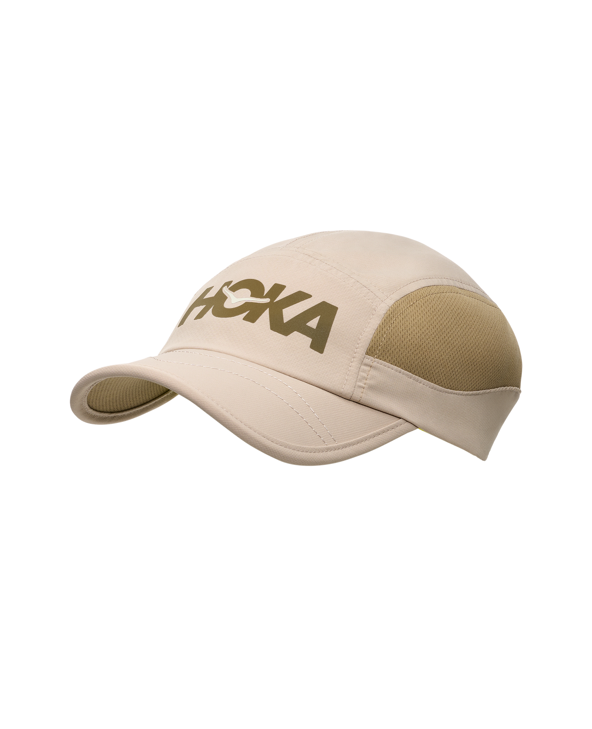 HOKA HOKA Run Hat Ux Unisex Oyster Mushroom — vista lateral