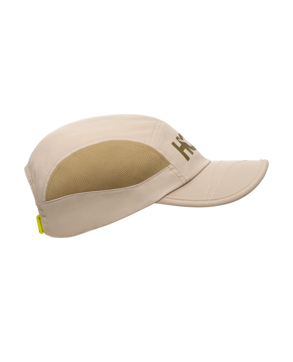 HOKA HOKA Run Hat Ux Unisex Oyster Mushroom — vista tres cuartos