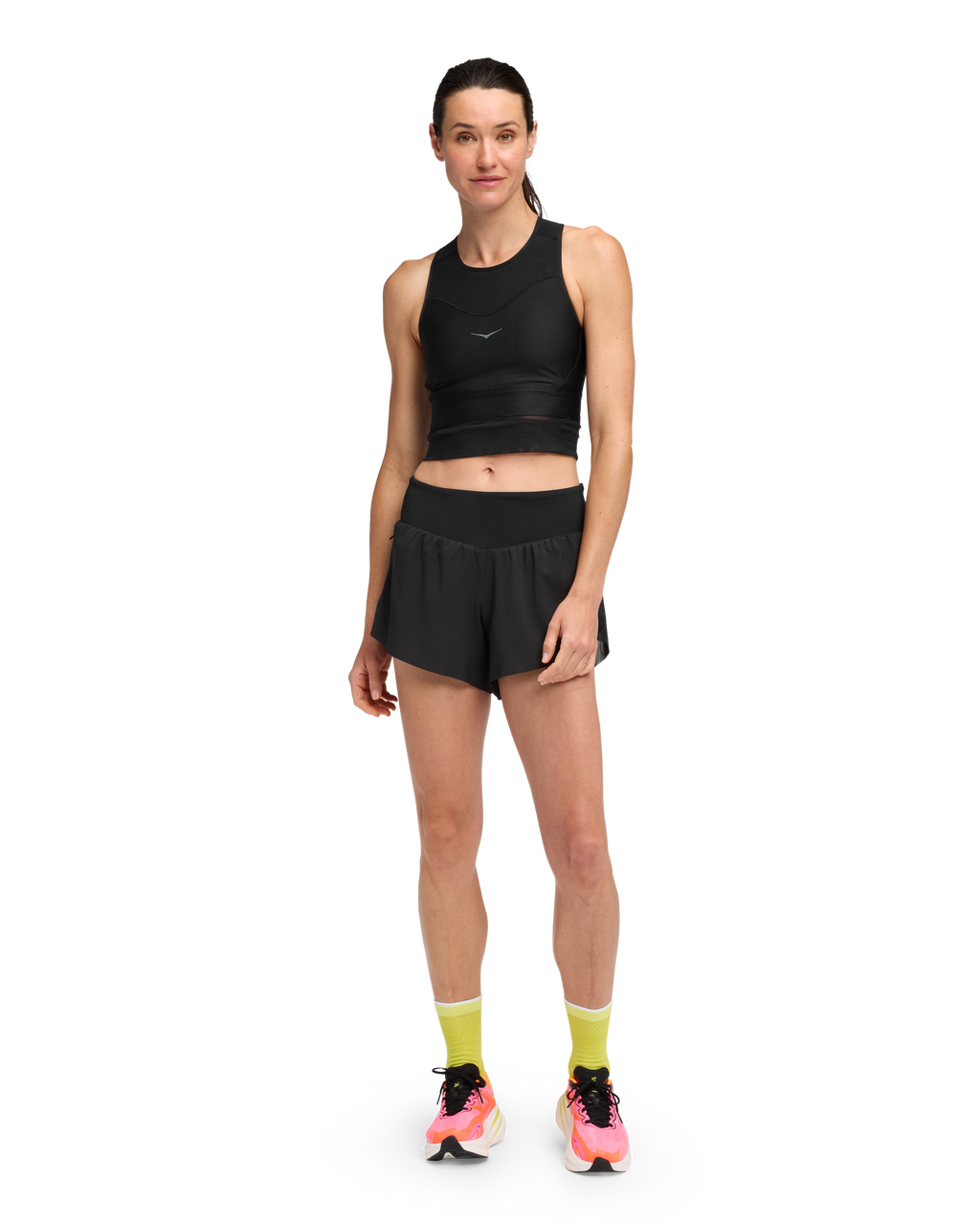 HOKA Race Day Bra Mujer Black Black — vista frontal