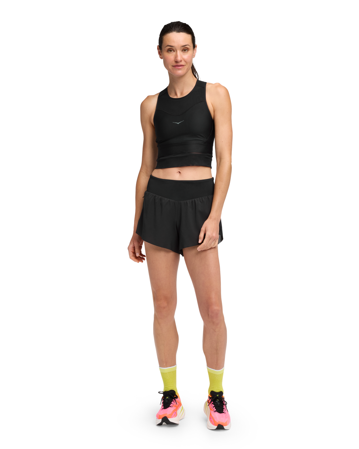 HOKA Race Day Bra Mujer Black Black — vista frontal