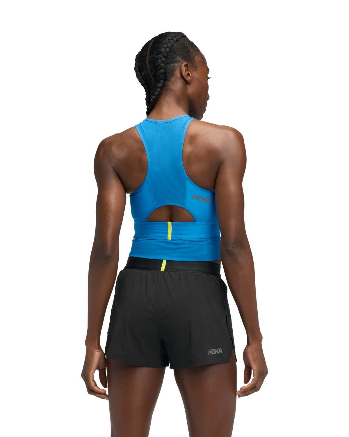 HOKA Race Day Bra Mujer HOKA Blue — vista medial