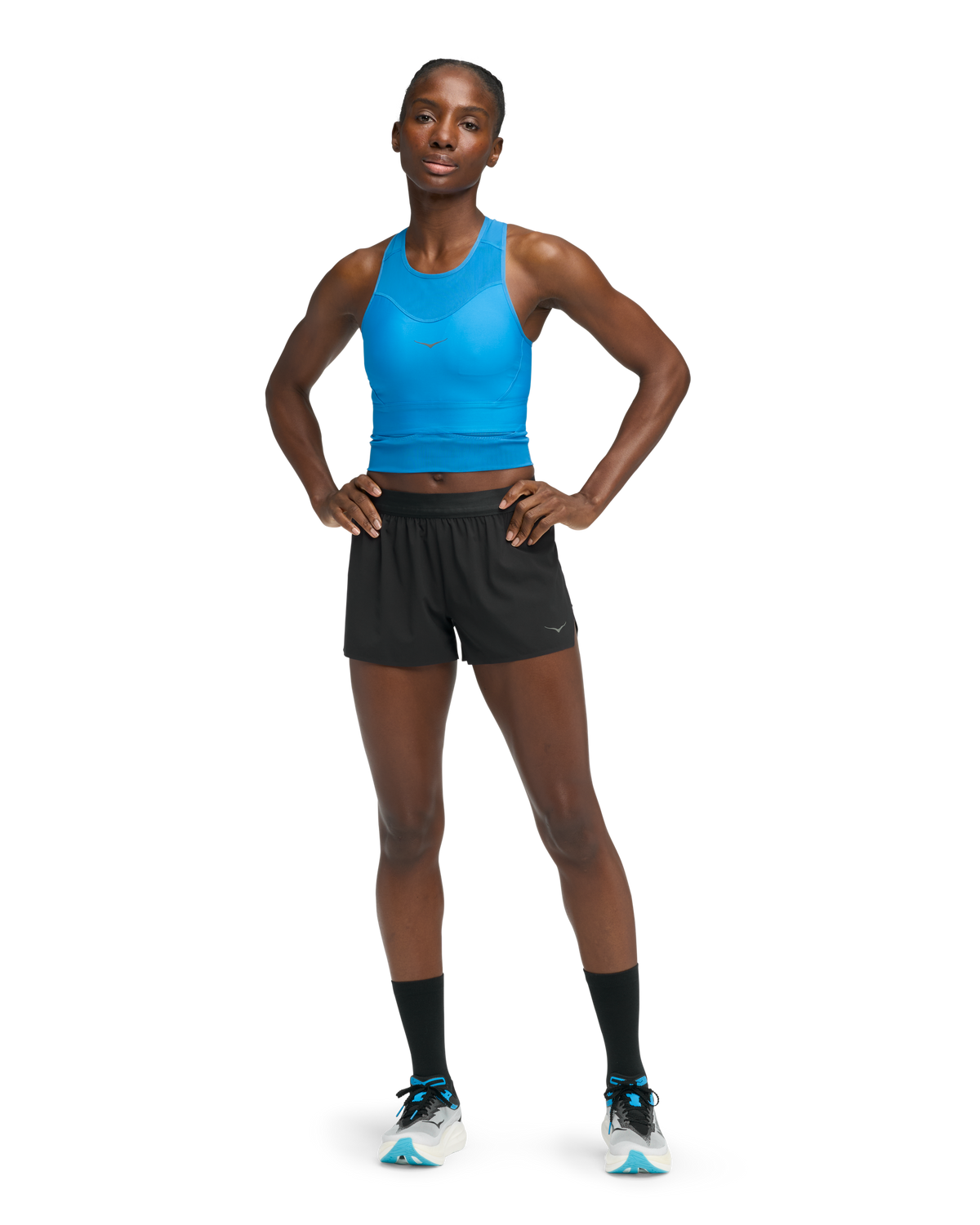 HOKA Race Day Bra Mujer HOKA Blue — vista frontal
