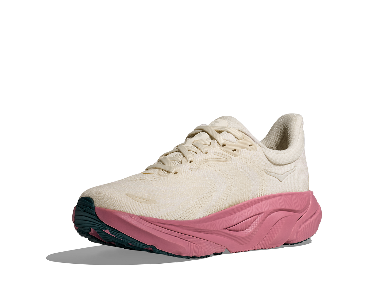 HOKA Arahi 8 Mujer Alabaster Lingonberry — vista frontal