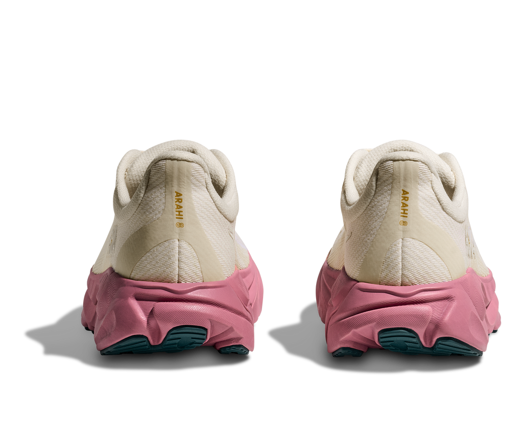 HOKA Arahi 8 Mujer Alabaster Lingonberry — vista superior