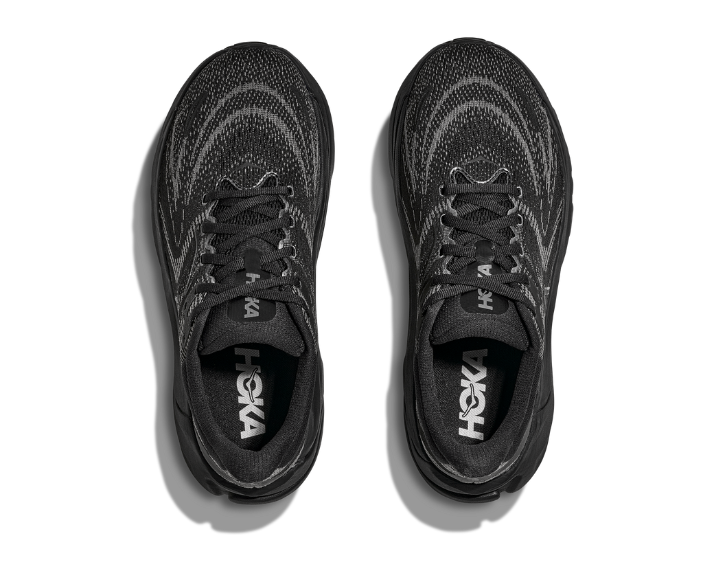 HOKA Arahi 8 Mujer Black Black — vista medial