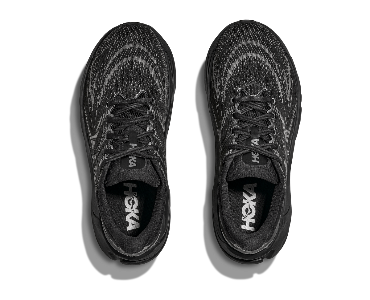 HOKA Arahi 8 Mujer Black Black — vista medial
