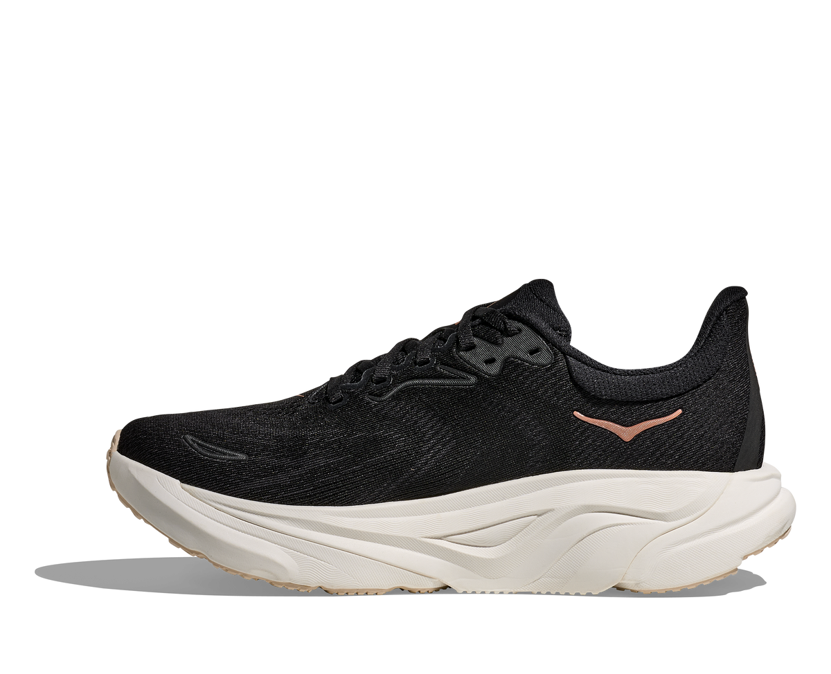 HOKA Arahi 8 Mujer Black / Rose Gold — detalle