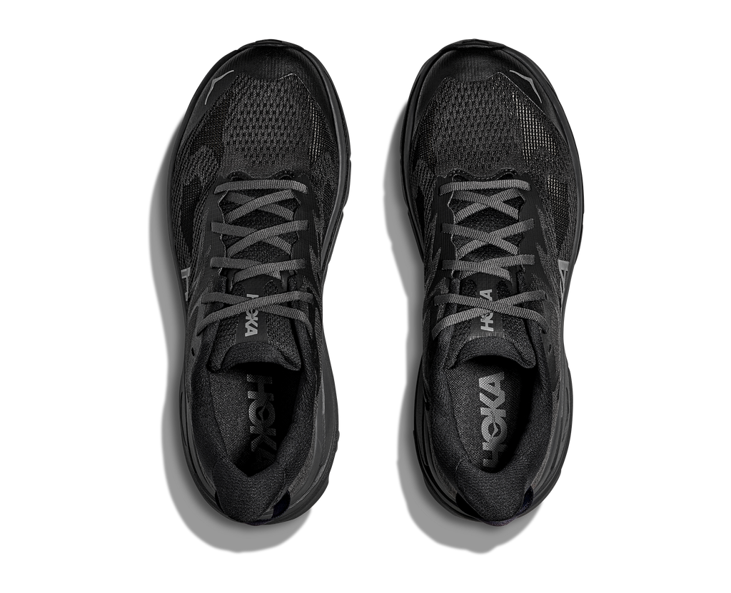 HOKA Challenger 8 Hombre Black Outer Orbit — vista medial