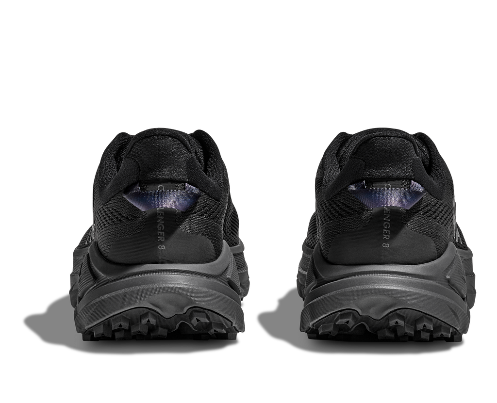 HOKA Challenger 8 Hombre Black Outer Orbit — vista superior