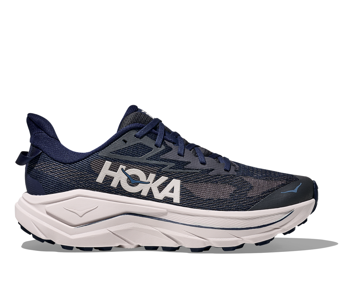 HOKA Challenger 8 Hombre Midnight Blue / Grout — vista lateral