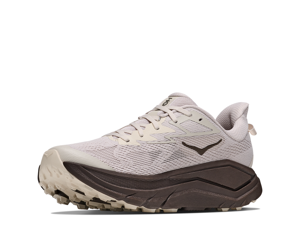 HOKA Challenger 8 Hombre River Rock Grey / Cast Iron — vista frontal