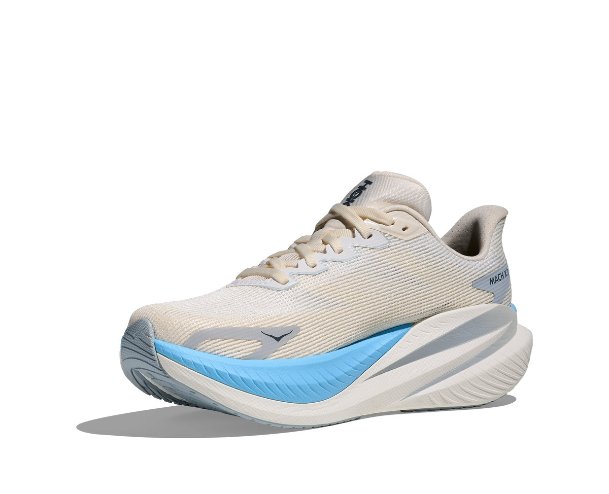 HOKA Mach X 3 Mujer White / Alabaster — vista frontal