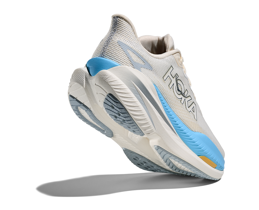 HOKA Mach X 3 Mujer White / Alabaster — vista tres cuartos