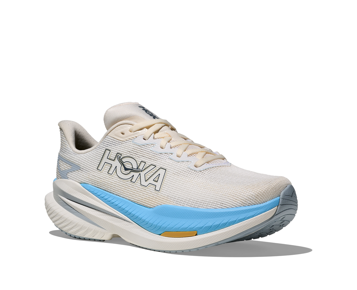 HOKA Mach X 3 Mujer White / Alabaster — vista trasera