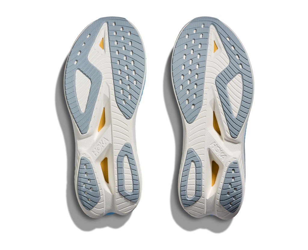 HOKA Mach X 3 Mujer White / Alabaster — suela
