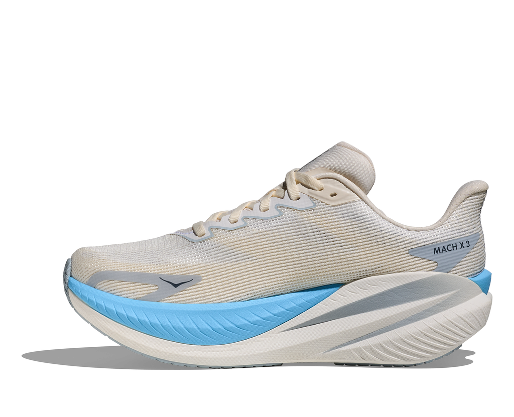 HOKA Mach X 3 Mujer White / Alabaster — detalle