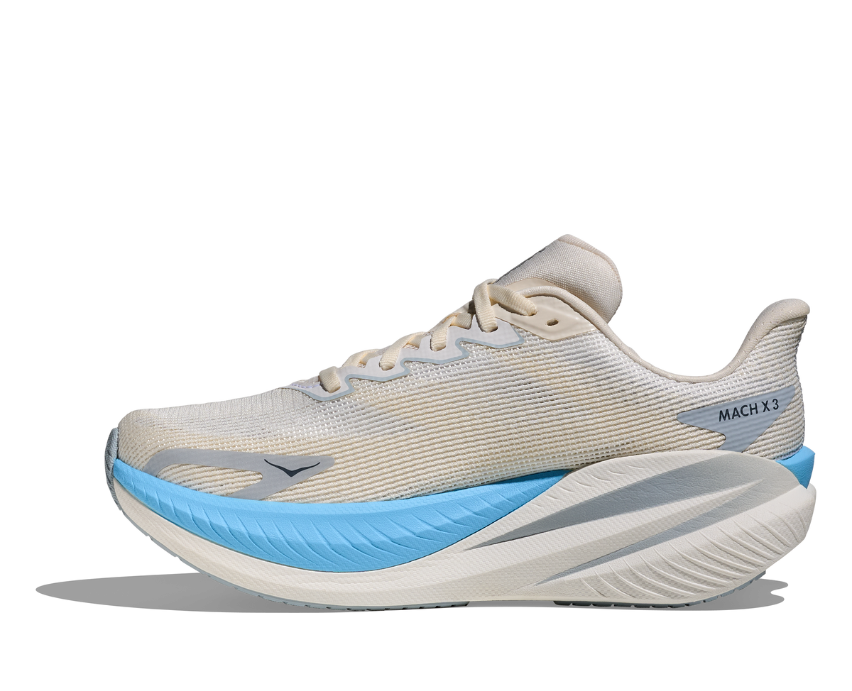 HOKA Mach X 3 Mujer White / Alabaster — detalle
