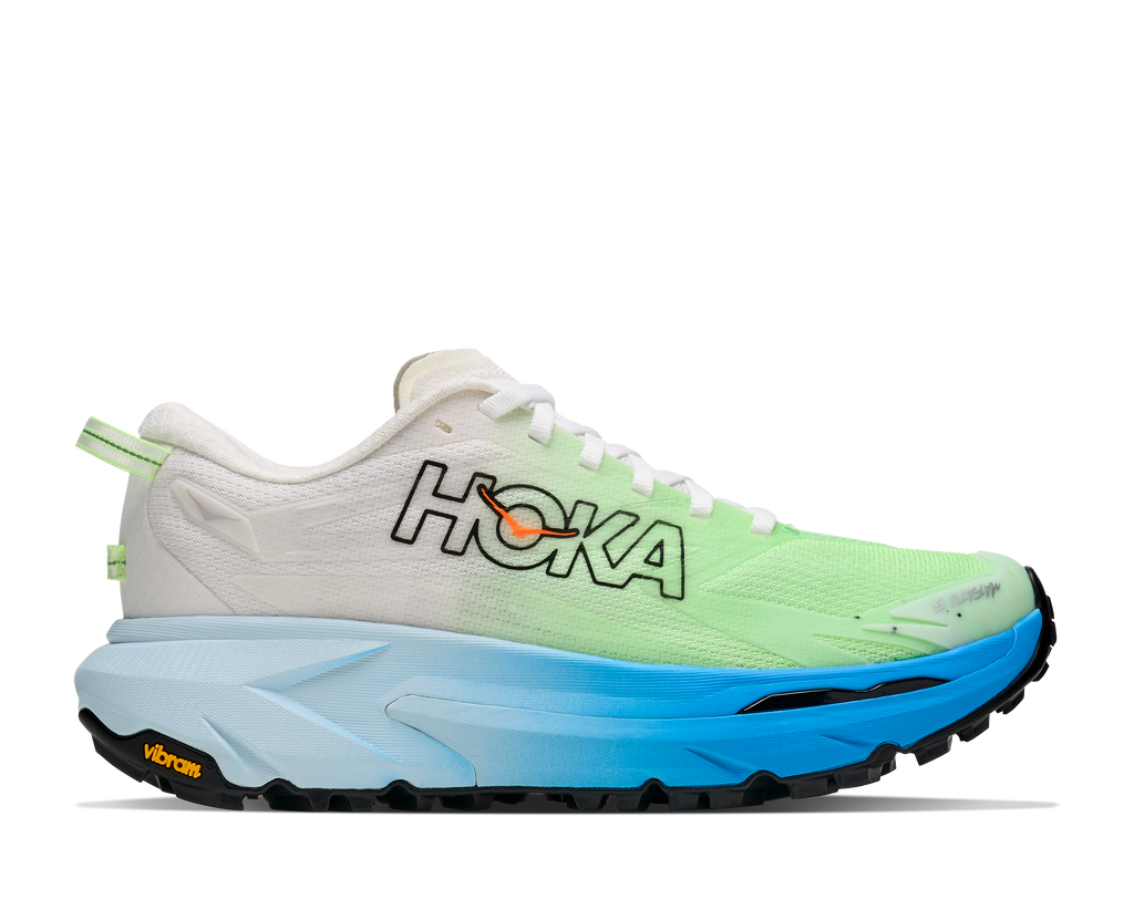 HOKA Mafate 5 Mujer Frost / Tart Apple — vista lateral