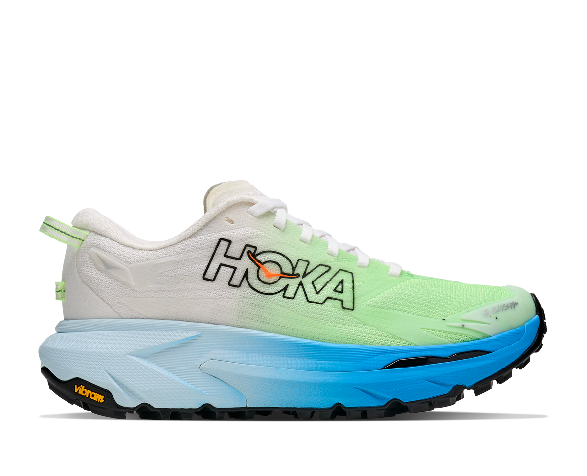 HOKA Mafate 5 Mujer Frost / Tart Apple — vista lateral