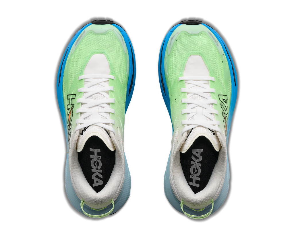 HOKA Mafate 5 Mujer Frost / Tart Apple — vista medial