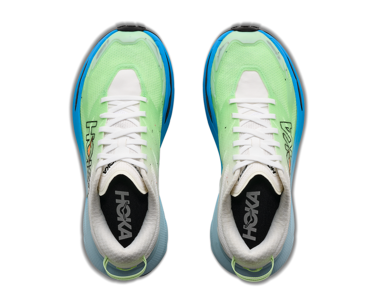 HOKA Mafate 5 Mujer Frost / Tart Apple — vista medial