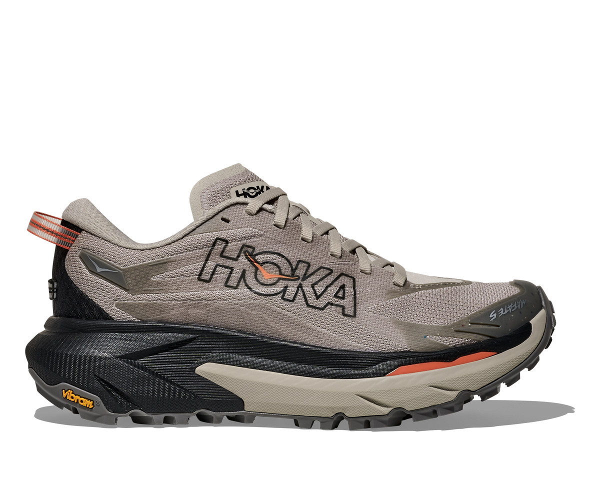 HOKA Mafate 5 Mujer Putty / Black — vista lateral