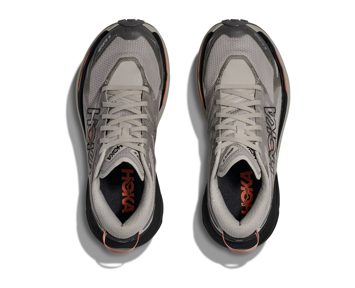 HOKA Mafate 5 Mujer Putty / Black — vista medial