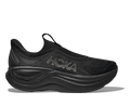 HOKA Skyward Laceless Hombre Black Black — vista lateral