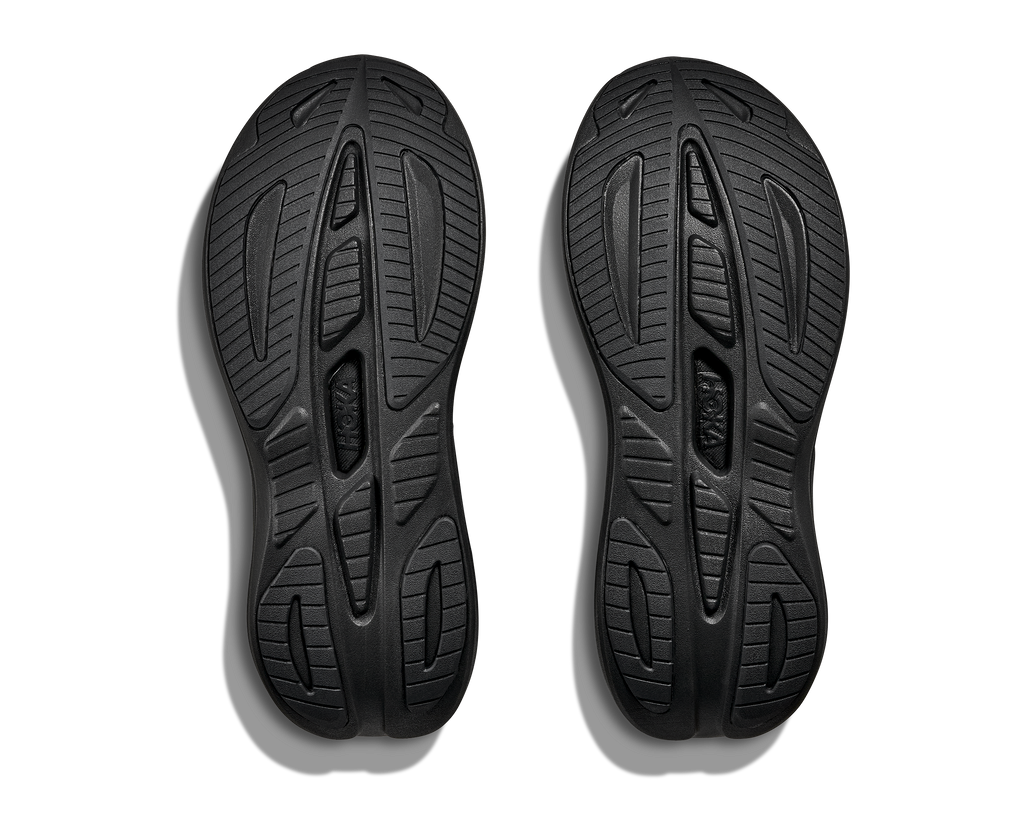 HOKA Skyward Laceless Hombre Black Black — suela