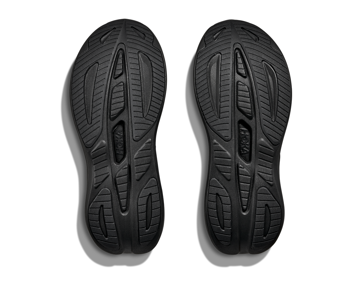 HOKA Skyward Laceless Hombre Black Black — suela
