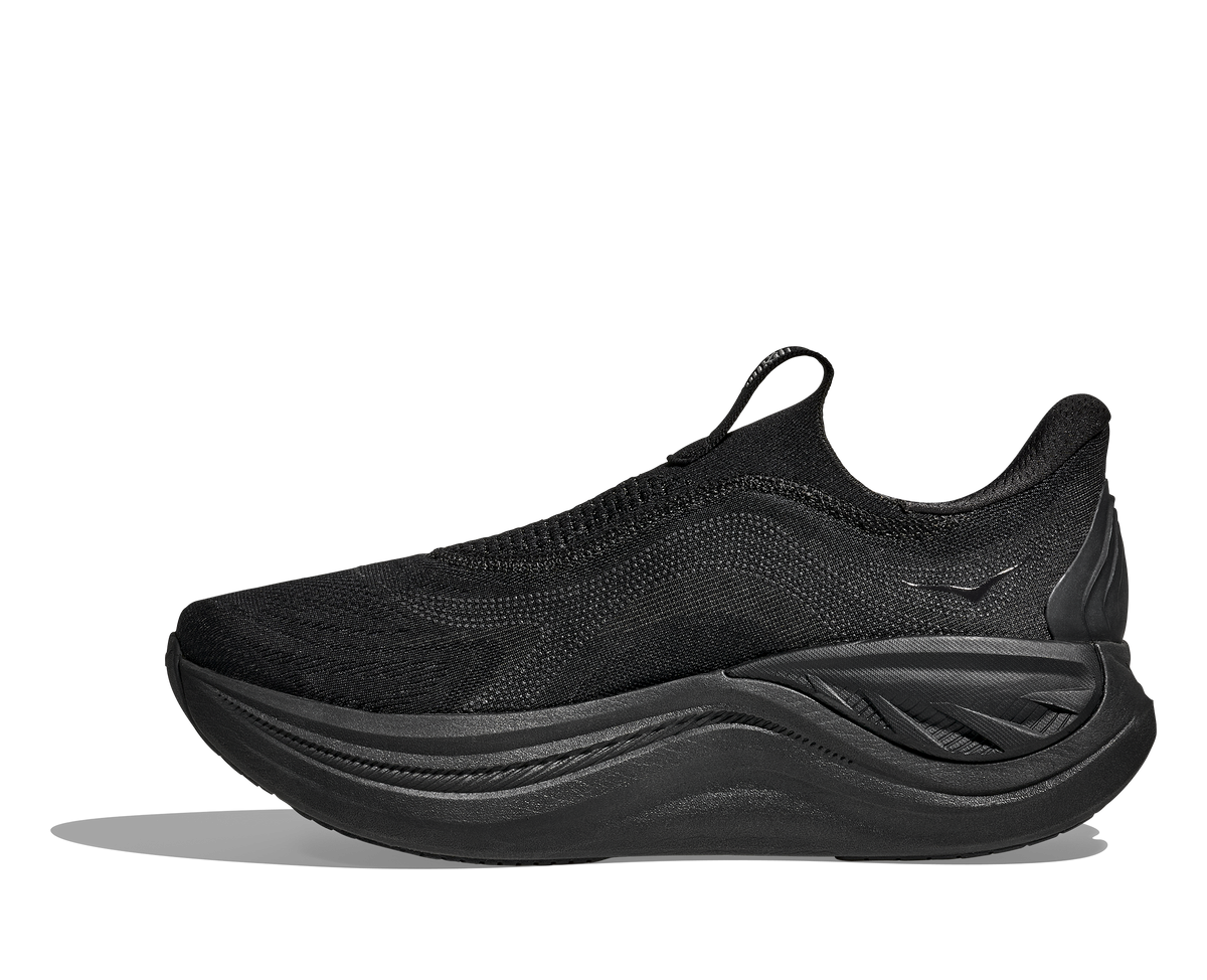 HOKA Skyward Laceless Hombre Black Black — detalle