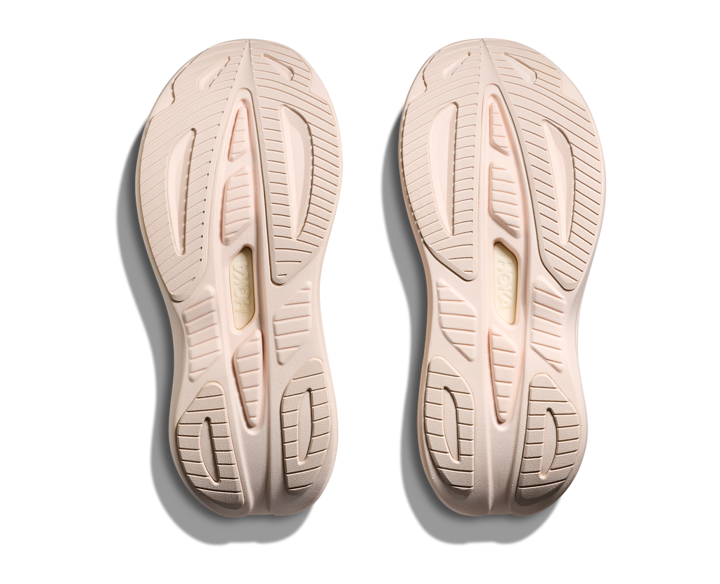 HOKA Skyward Laceless Mujer Rose Latte Rose Cream — suela